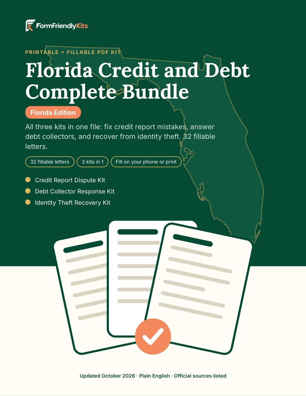Florida Credit and Debt Complete Bundle cover