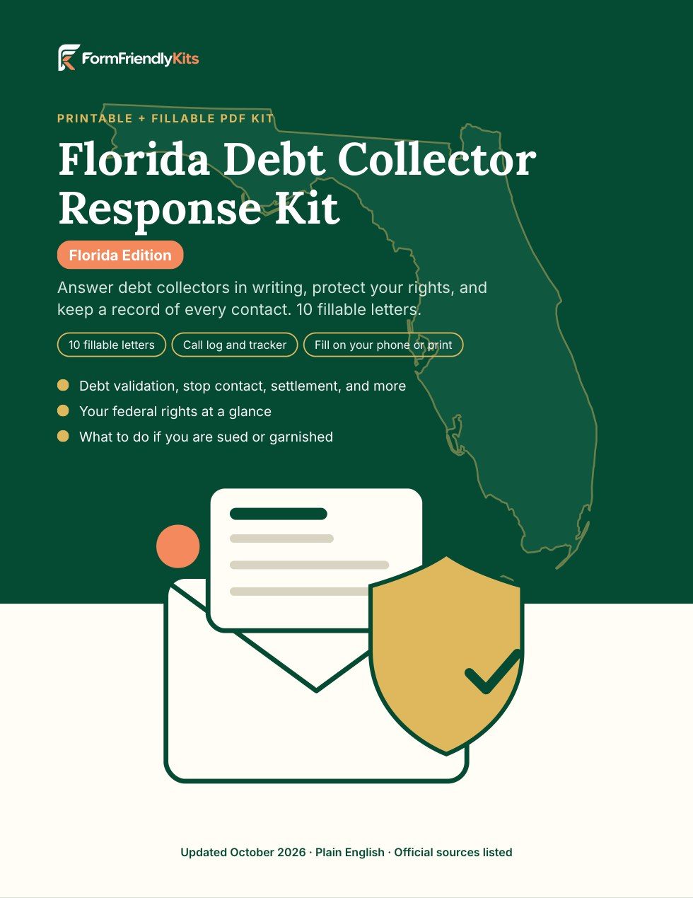 Florida Debt Collector Response Kit cover