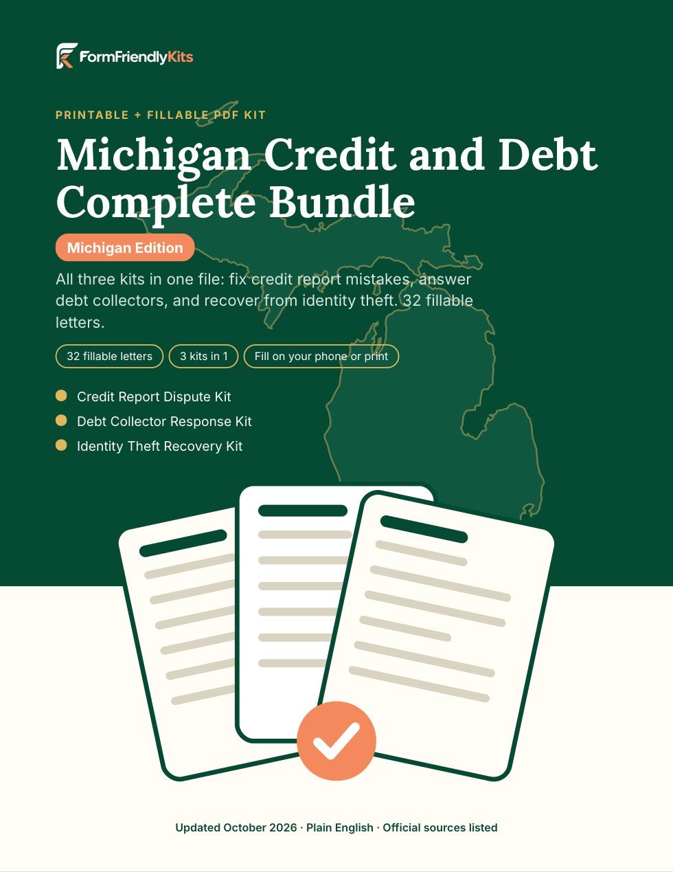 Cover of the Michigan Credit and Debt Complete Bundle