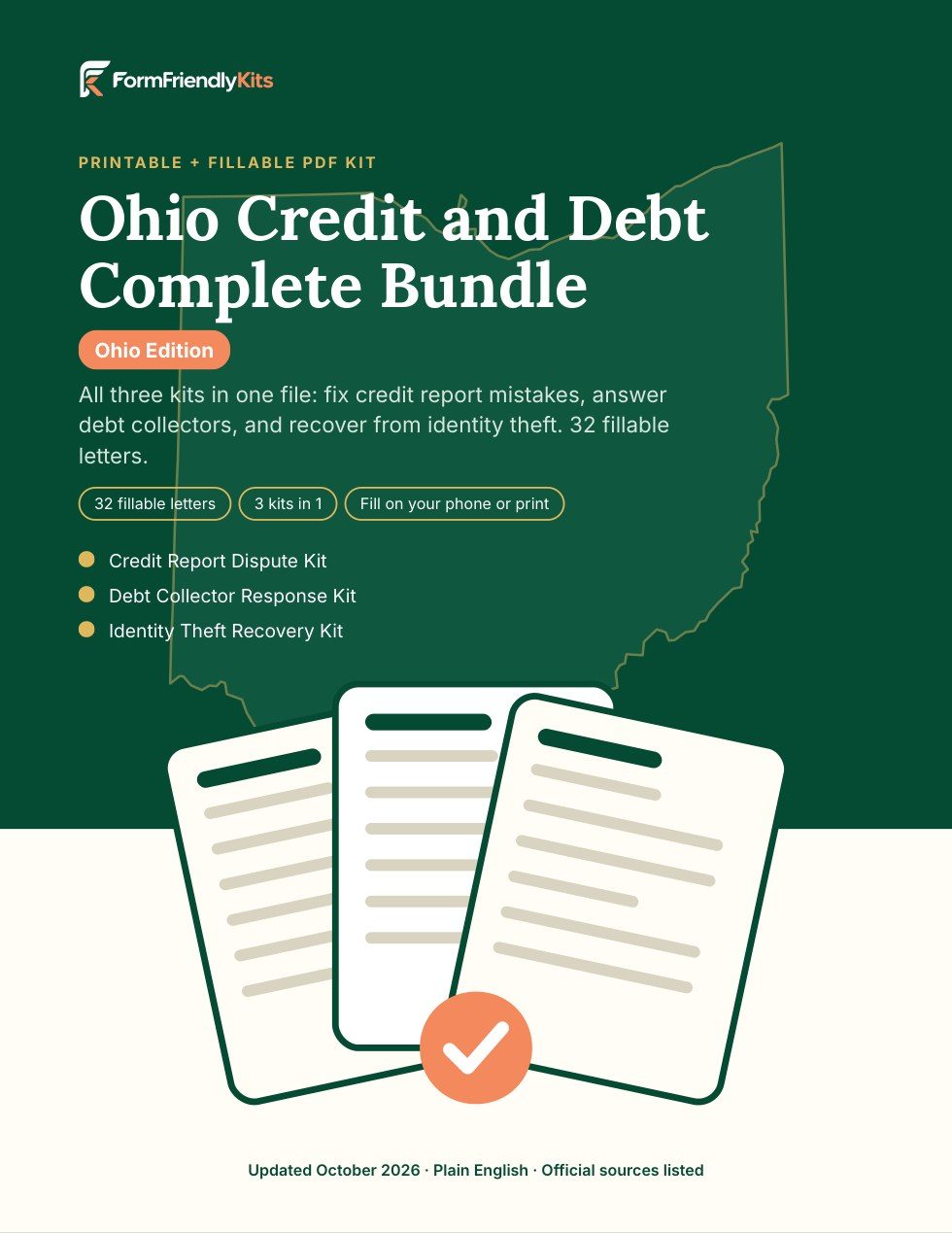 Ohio Credit and Debt Complete Bundle cover