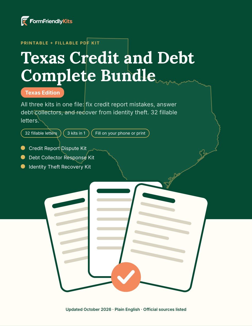 Texas Credit and Debt Complete Bundle cover