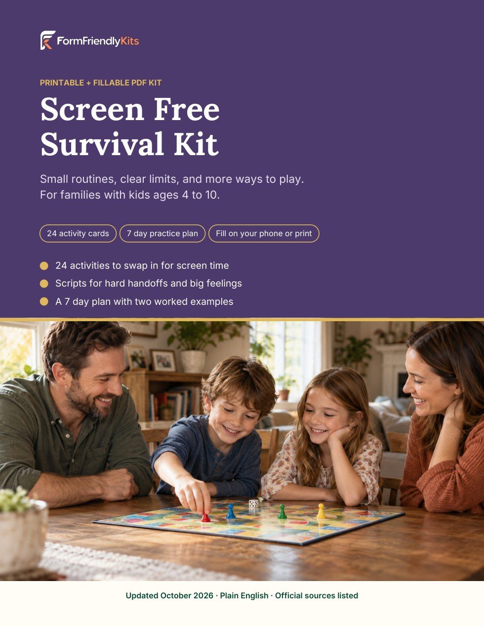 Screen Free Survival Kit cover